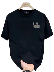 Men's Graphic T-Shirt, Dynamic Dual Bull Symbol Design, Speed Power Adrenaline Racing Culture, Casual Slim Fit Short Sleeve Tee