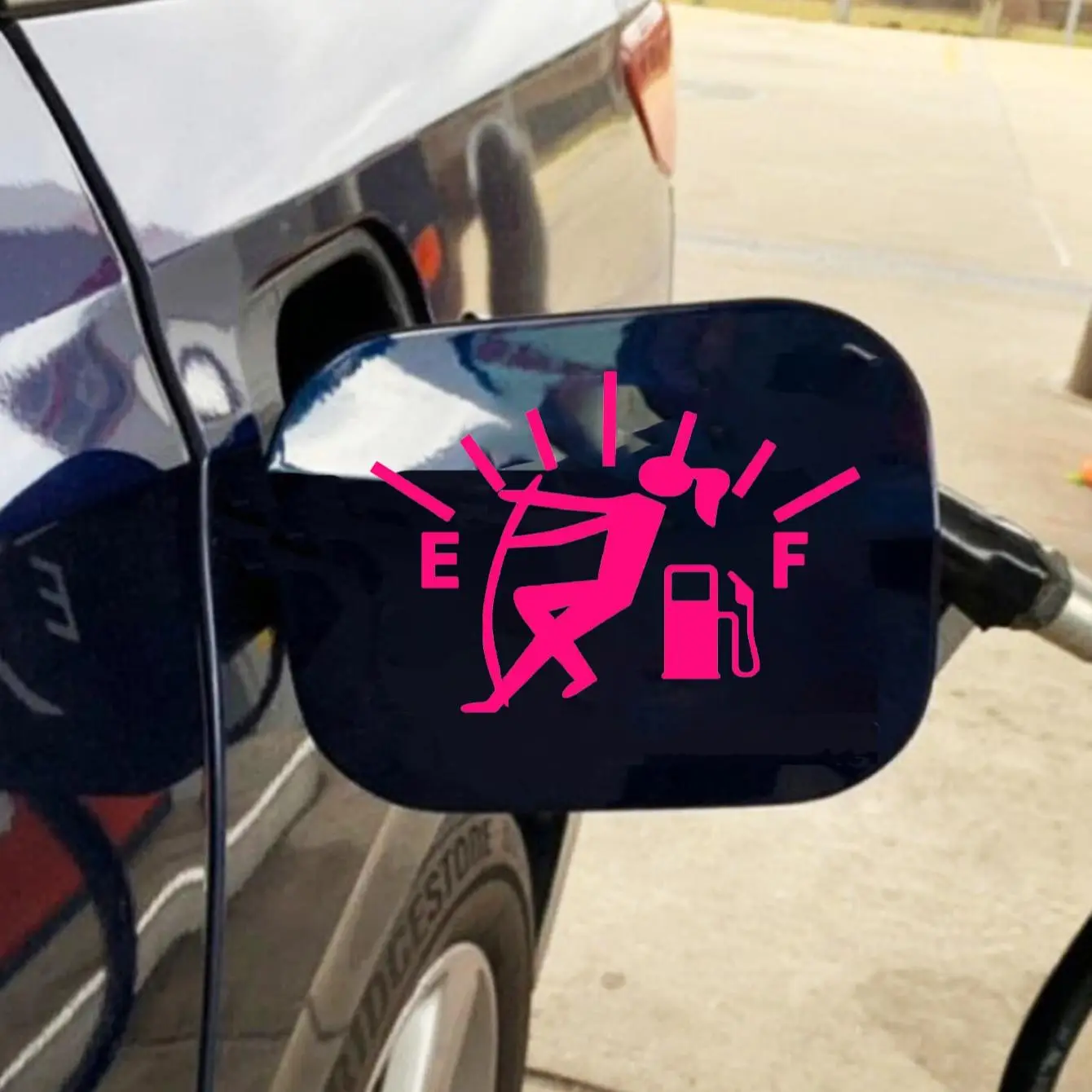 Car Gas Tank Cap Pattern Sticker, Personalized Decorative Stickers, Car Decoration Accessories, Car Decals