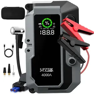 Car Jump Starter, (9.0 L Gas, 7.0 L Diesel), 12 V Car Battery Jump Starter, Battery Jumper Starter Portable With USB/LED Light, Large LCD Display