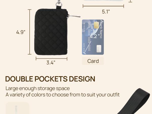 Telena Mini Zip Around Wristlet Wallets for Women Coin Purse Wristlet Keychain Dual Pouch Wallet Wristlet Gift Women's small wallet New Year's gift Telena Mini Zip Around Wristlet Wallets for Women Coin Purse Wristlet Keychain Dual Pouch Wallet Wristlet Gift Women's small wallet New Year's gift