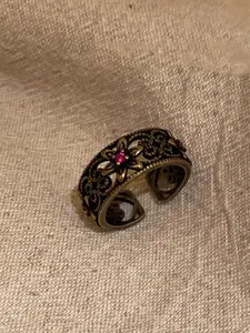 INS Hot Zircon Gun Black Star Saturn Ring for Women men Cool Open Finger Rings y2k Jewelry Halloween