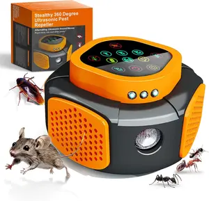 Ultrasonic Pest & Insect Repeller, Ultrasonic Repellent for Roach, Rodent, Mouse, Bugs, Mosquito, Mice, Spider, Ant,Electronic Plug in Pest Control,3 Mode Switching