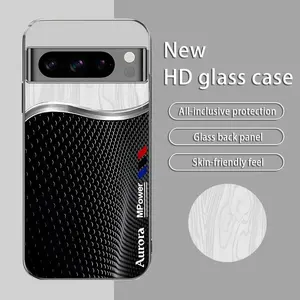 Suitable for [Google Pixel 8 Pro] High-end simple silk electroplated metal glass mobile phone case, affordable, fully shockproof, drop-proof, wear-resistant-995