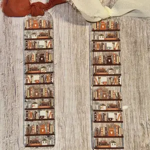 Bookshelf, acrylic bookmark