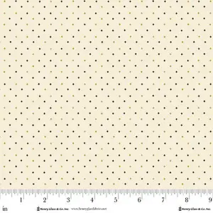 Fabric Henry Glass Cream Star Sprinkles Buttercream & Brickle Bits by the Quarter Yard 1951-40