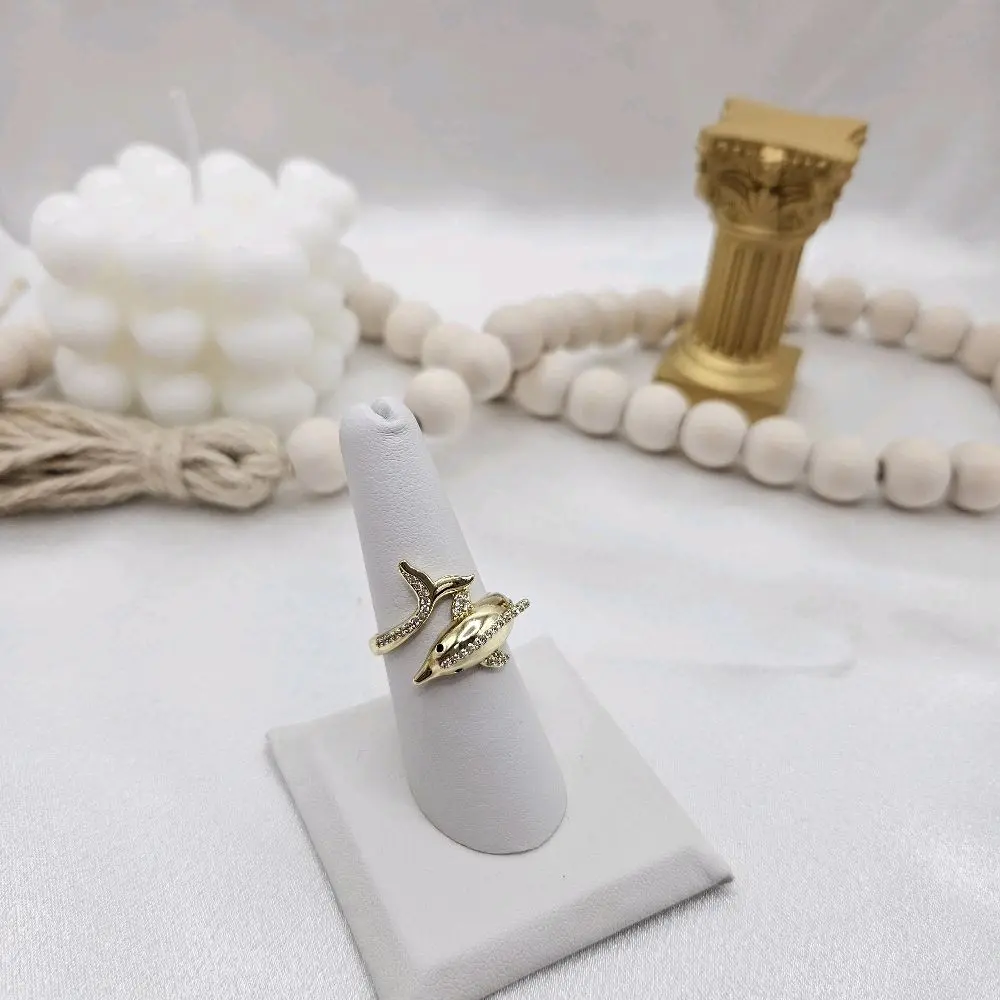 LaYaiBoutique #2463 Dolphin-Style Ring – 14K Gold-Plated – High Quality