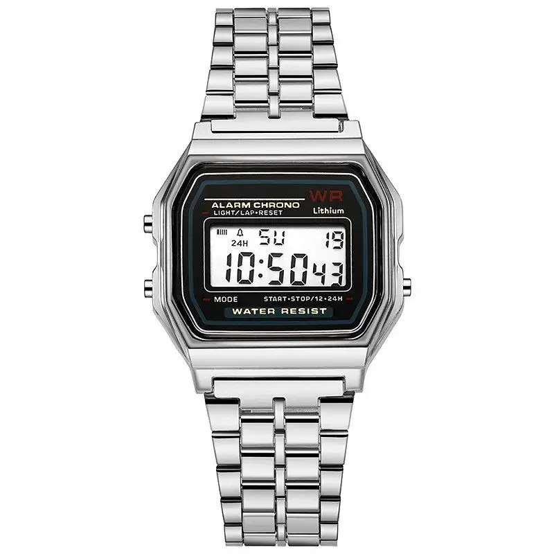 Luxury Rose Gold Women's Watch – Retro Digital Display Electronic Timepiece