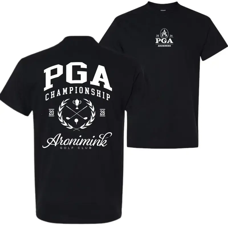 [Sale Up To 50%] Unisex PGA Championship 2026 Stylish Soft Shortleeve Round Neck Menswear T-Shirt, Aronimink Golf Club Tournament Tee, Pro Golf Fan Apparel, Casual Daily Wear - KitchenEra