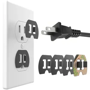 Loose Outlet Plug Fix, 6 count Adhesive Snug Insert for Falling Out Wall Electrical Socket, Power Outlet Tightener Compatible with Charger/ Hair Dryer/ Hand Blender/ Extender/ Adapter/ Timer
