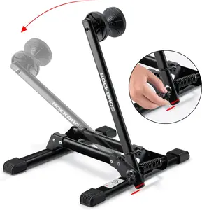 ROCKBROS Foldable Bike Stand Floor Bike Parking Stand Bike Holder Bicycle Rack for 20"-29" Mountain Road