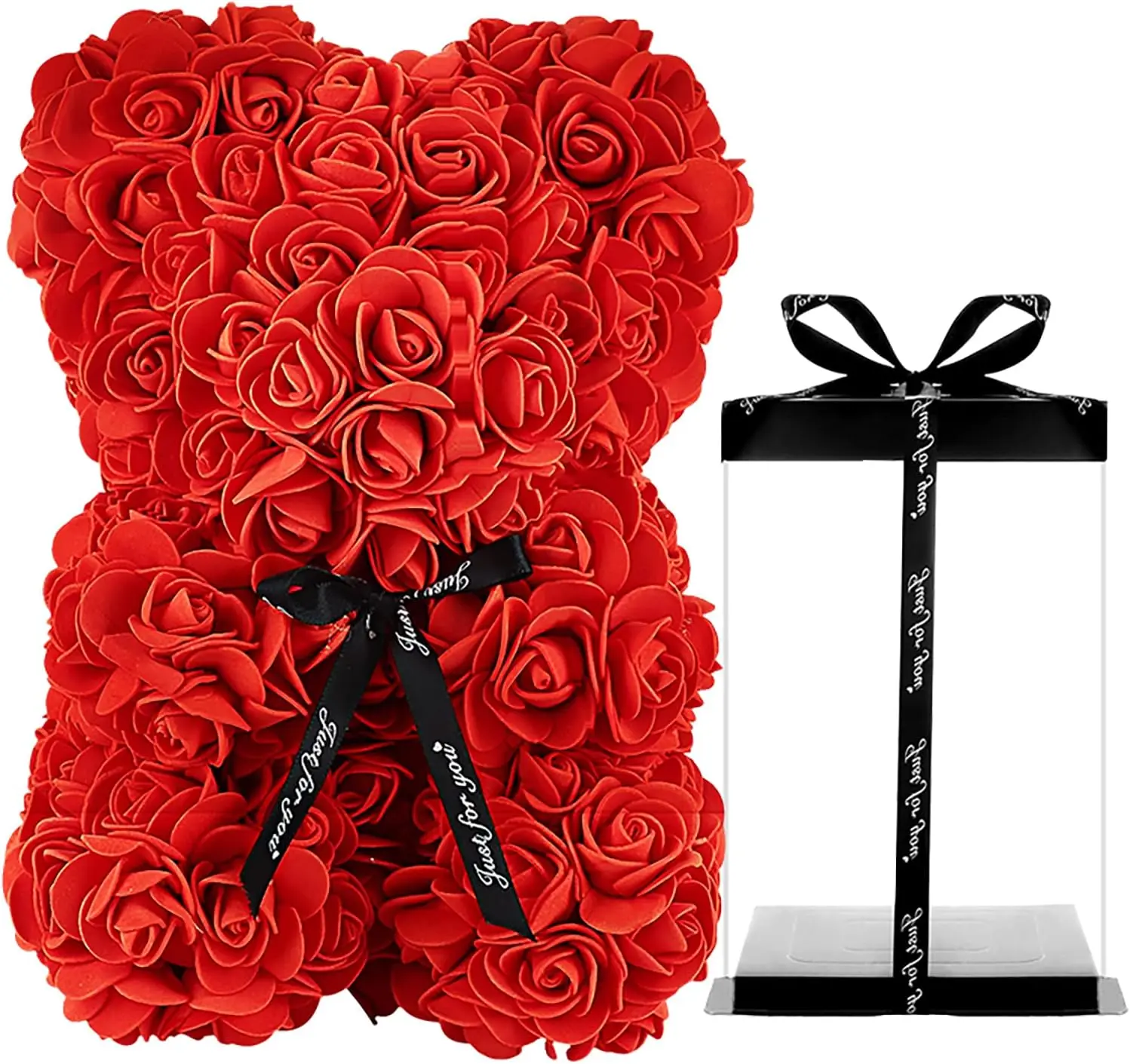 Valentine's Day Gift Rose Bear Eternal Flower Rose Teddy Bear