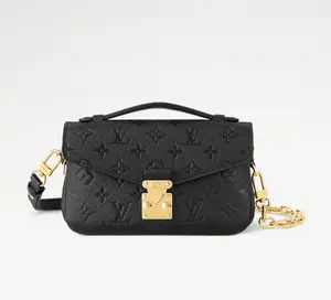 Pre-owned Louis Vuitton leather Shoulder Bags east west Metis black [ Vault ]