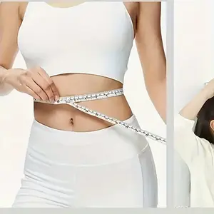 Mini Tape Measure, 1.5m Automatic Retractable Tape Measure, Round Plastic Measuring Tool, Hand Measuring Tool for Home, Student, Office