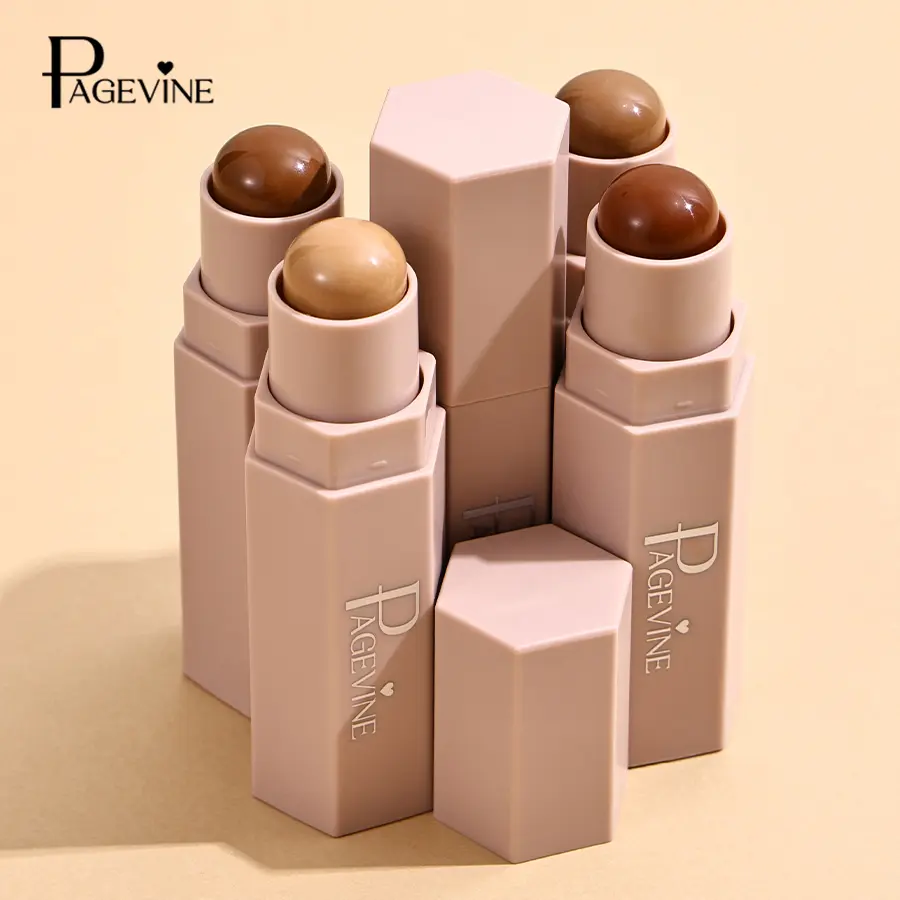5-in-1 Matte Makeup Stick, Contour Stick for Face Sculpting, Concealer, Highlighter, Blush & Color Corrector, Multi-Use Cream Makeup Stick for Everyday Makeup, Quick Touch-Ups & Travel