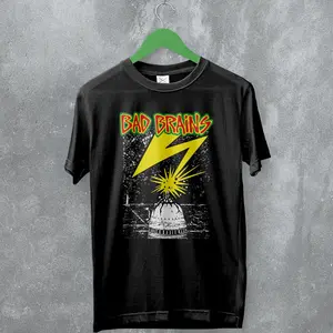 Bad Brains Capitol Lightning Graphic Tee, Bad Brains Rock Band Unisex T-Shirt - The Perfect Gift for Fans