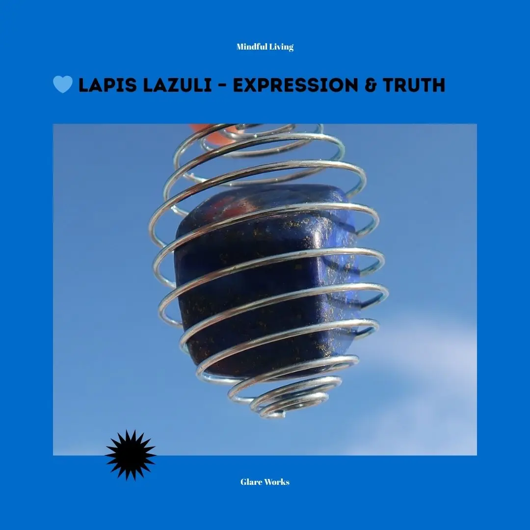 Lapis Lazuli Throat Chakra - Elegant Design for Meditation and Spiritual Growth