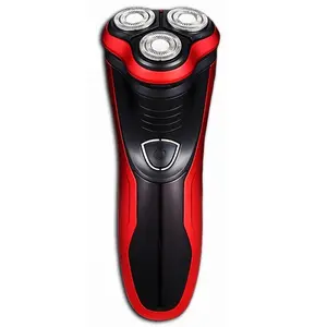 Men's Razor Rotary Waterproof Electric Shaver Pop-Up Trimmer Wet Dry Cordless Red Men's Razor Rotary Waterproof Electric Shaver Pop-Up Trimmer Wet Dry Cordless Red