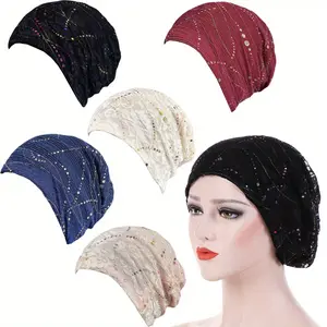 5 Pieces Chemo Silky Soft Slouchy Snood Bamboo Cap Beanie for Women Cancer Hair Loss Turban Hat Chemo Headwear Women tiktokshopspringglowup