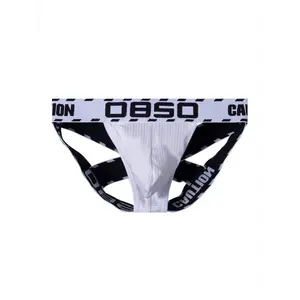 3pcs Men's Cross Strap Thong G-String - Ribbed Cotton High-Elasticity Open-Back No-Pull Design, Sexy Lifting Buttock & Tight-Fit Camouflage Pattern Underwear for Sensual Comfort