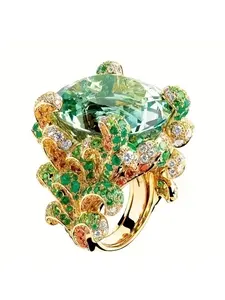 Elegant Women's Zircon Flower Ring, Fashionable Luxury Jewelry for Weddings, Engagements, Parties, Perfect Gift for Her