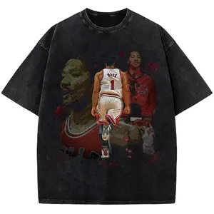 Thank You Derrick Rose Retirement Basketball Career Tribute Custom Graphic Tee Design By CBA
