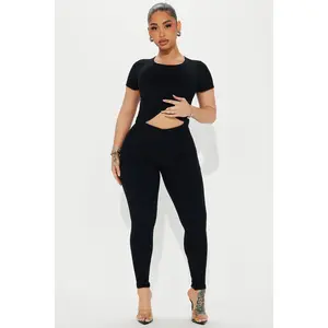 Ellie Snatched Pant Set - Black