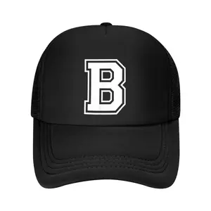 Letter B Name Initial Varsity Alphabet Monogram Baseball Cap