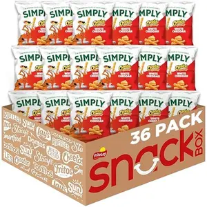 Simply, Cheetos Crunchy White Cheddar, 0.875 Ounce (Pack of 36)