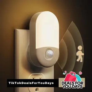 DORESSHOP 4 Packs Motion Sensor Night Lights, Lamp with Motion Sensor, Motion Sensor Baby Lights for Bedroom,  Led Living Room Decor, Led Lights for Bedroom TikTokShopBlackFriday