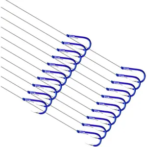 Small Fishing Hooks with Line Tiny Fishing Hook on Nylon Fishing Line (Pack of 20) fishhooks