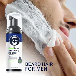 Men's Anti-Redness Shaving Mousse, Gentle on Sensitive Skin, Moisturizing and Soothing, Softens Beard, Easy to Shave, No Irritation