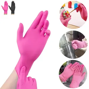 Nitrile Disposable Gloves, Latex Free Gloves, Powder Free, BPA-Free Gloves for Crafting, Painting, Cleaning, Household