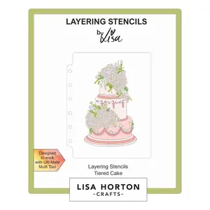 Lisa Horton Crafts - Tiered Cake Layering Stencil