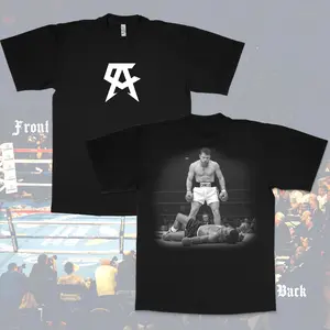 Canelo Alvarez Boxing T-Shirt Graphic Tee for Boxing Fans and Athletes, Streetwear Oversized Fit Cotton Shirt, Men's Boxing Gym Apparel, Canelo vs GGG Fight Night Tee, Sporty Casual Wear for Bo
