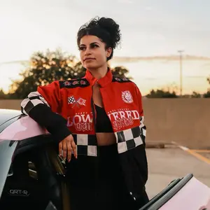 Lowered Empire Checkered Racing Jacket Unisex