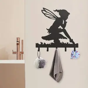 Metal Creative Genie Key Hangers - Wall Mounted, Multi-Purpose for Coats, Bags and Keys. Stylish Household Decorative Hook-Clothes hook