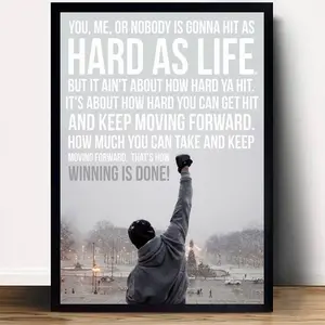 Sylvester Stallone Rocky movie Poster Canvas Wall Art Home Decor (No Frame)