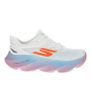 Skechers Womens Aero Burst Slip-Ins Performance Running Sneakers Shoes - White