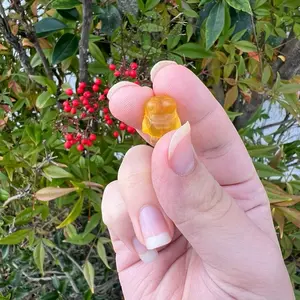 Rainbow Fluorite Minion Crystal Carving, Cute Fluorite Figurine, Pocket Healing Crystal, Hand Carved Stone Collectible