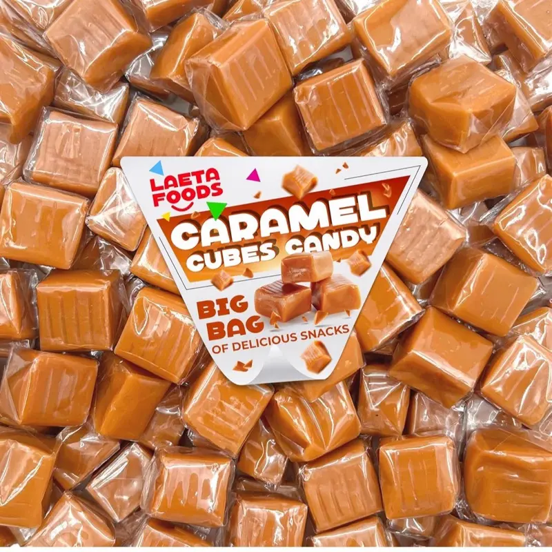 Caramel Cubes Candy | 2 Pound Bag | Individually Wrapped Classic Chews - Approx. 130 Count Caramel Cubes Candy | 2 Pound Bag | Individually Wrapped Classic Chews - Approx. 130 Count