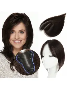 Hair Toppers for Women Real Human Hair Toppers Hair Pieces for Women with Thinning Hair Human Hair Toppers 10 Inch Hair Topper for Thinning Hair Human Hair Top Hairpieces human hair