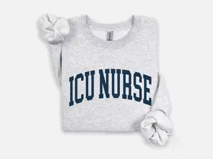 Icu Nurse T-SHIRT / Sweatshirt, Icu Nurse Short sleeve , Icu Nurse , Intensive Care Nurse Classic Cotton Fabric