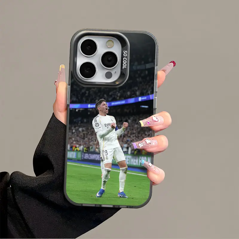 Valverde IPhone 17 Promax Football Phone Case Anti Drop Protective Case for Iphone 16 15 14 13 12 11 SAMSUNG S26 S25 24 23 22 Plus Acrylic Durable Case With Anti Collision