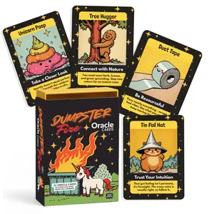 Funny Oracle deck. Dumpster Fire Oracle Cards - Straight-Talking Tarot Wisdom with Humor Heart and Savage Honesty for Life's Messiest Moments