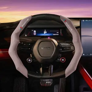 New Style Car Steering Wheel Cover, Universal Fit for All Seasons, Comfortable Leather Material, Easy Installation, Durable Design