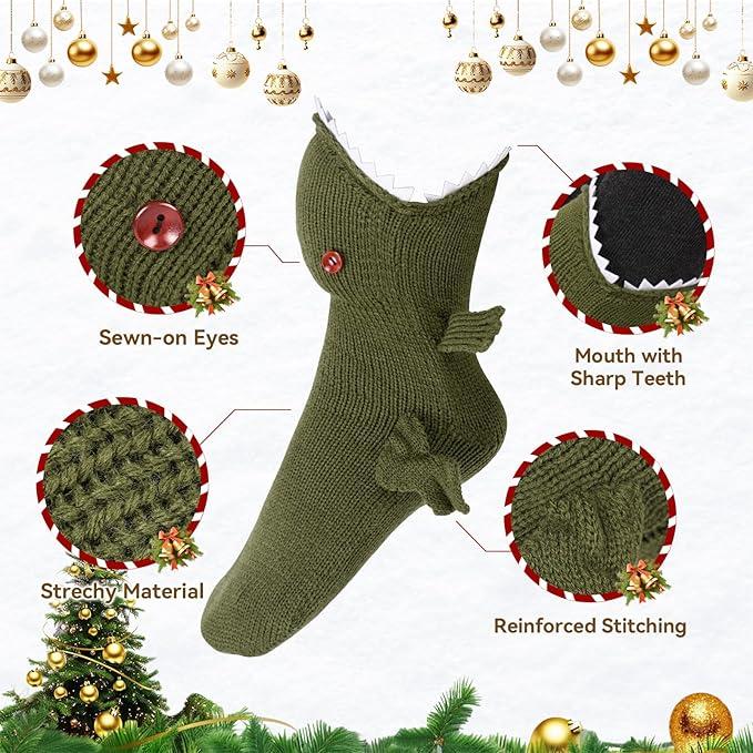 Silly Socks Fun Knit Animal Socks Winter Warm Floor Socks Creative Gift for Friends Unisex Socks Christmas Holiday Gift Womenswear Bridal Ultra Soft Cotton Blend