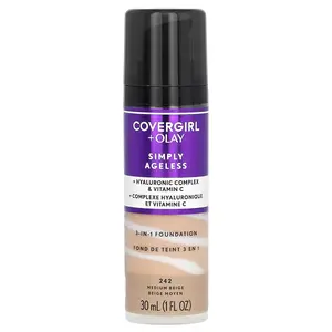 Covergirl Olay Simply Ageless, 3-in-1 Foundation, 242 Medium Beige, 1 fl oz (30 ml)