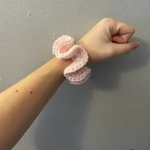 Pinks and Purples - Handmade Crocheted Hair Scrunchie