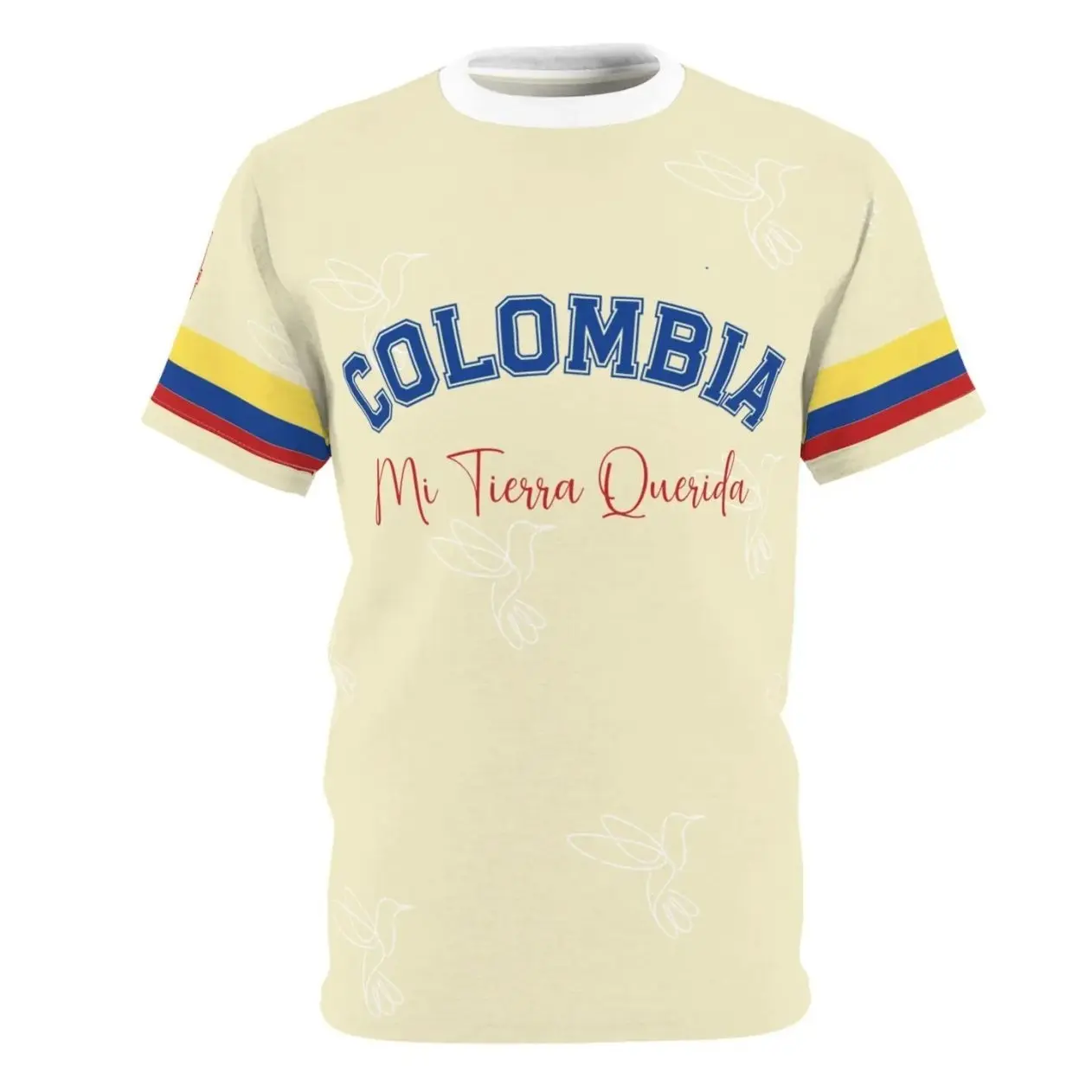 Custom Colombia Soccer Jersey - Personalized Name & Number, Short Sleeve Regular Fit All-Over Print Basic Crew/V Bold Colors Patriotic Fan T-Shirt for Men's Tops, YNP