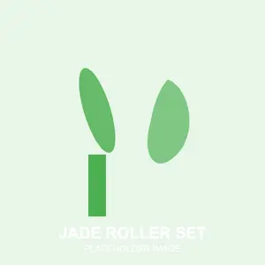Jade Roller and Gua Sha Set - Natural Stone Face Massager Anti Aging Skin Care Tool